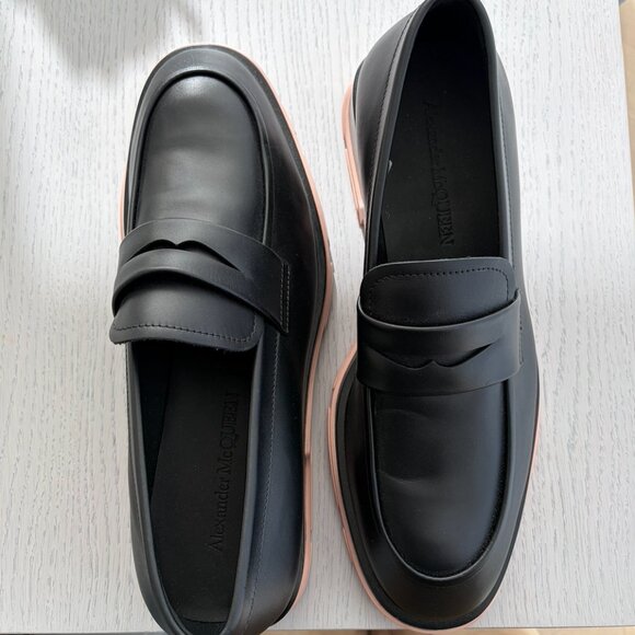 Alexander McQueen Men’s Penny Loafer, colored sole main image 5